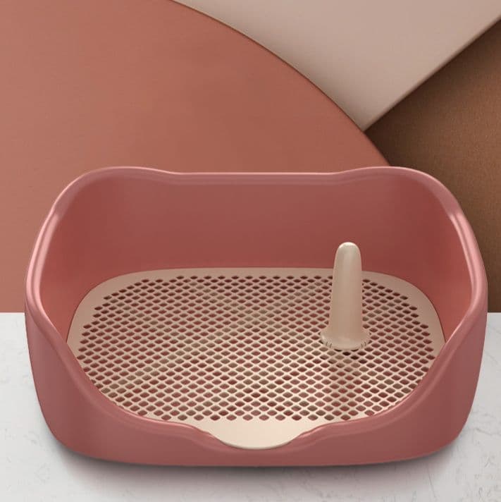 犬トイレ 囲い壁付き網目式犬用トイレトレー