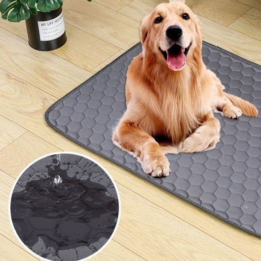 犬トイレ 六角形キルティング加工防水犬トイレマット