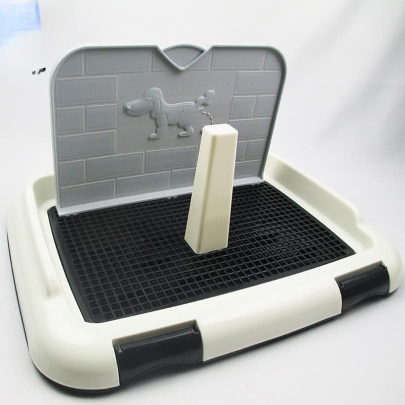 犬トイレ 壁付き足上げ対応メッシュ犬用トイレトレー