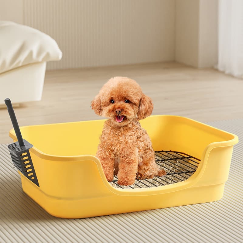 犬トイレ 壁付き囲い型犬トイレトレーニングトレー