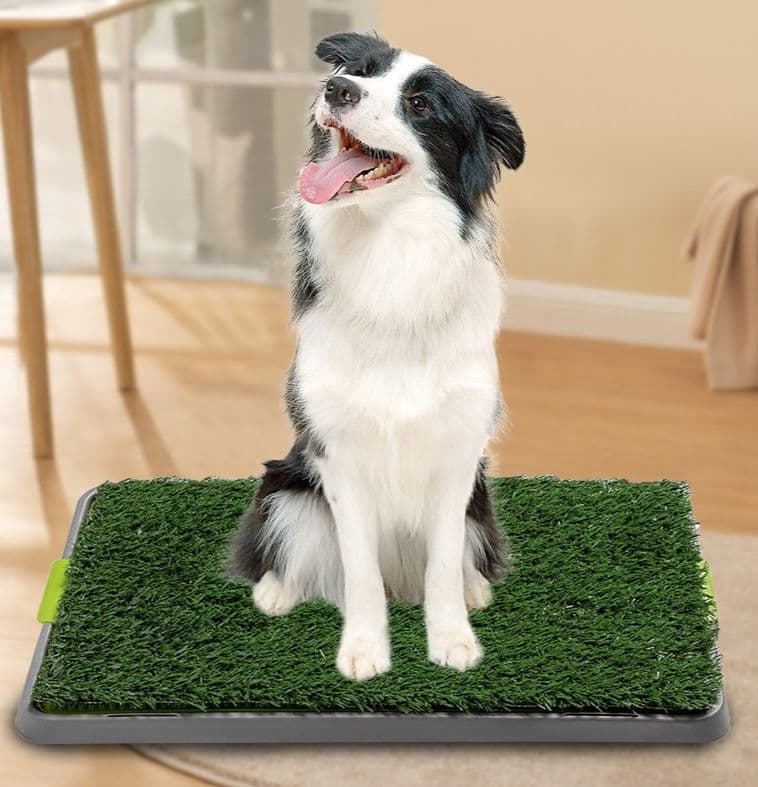 犬トイレ 掛け式設計人工芝付き犬用トイレトレー