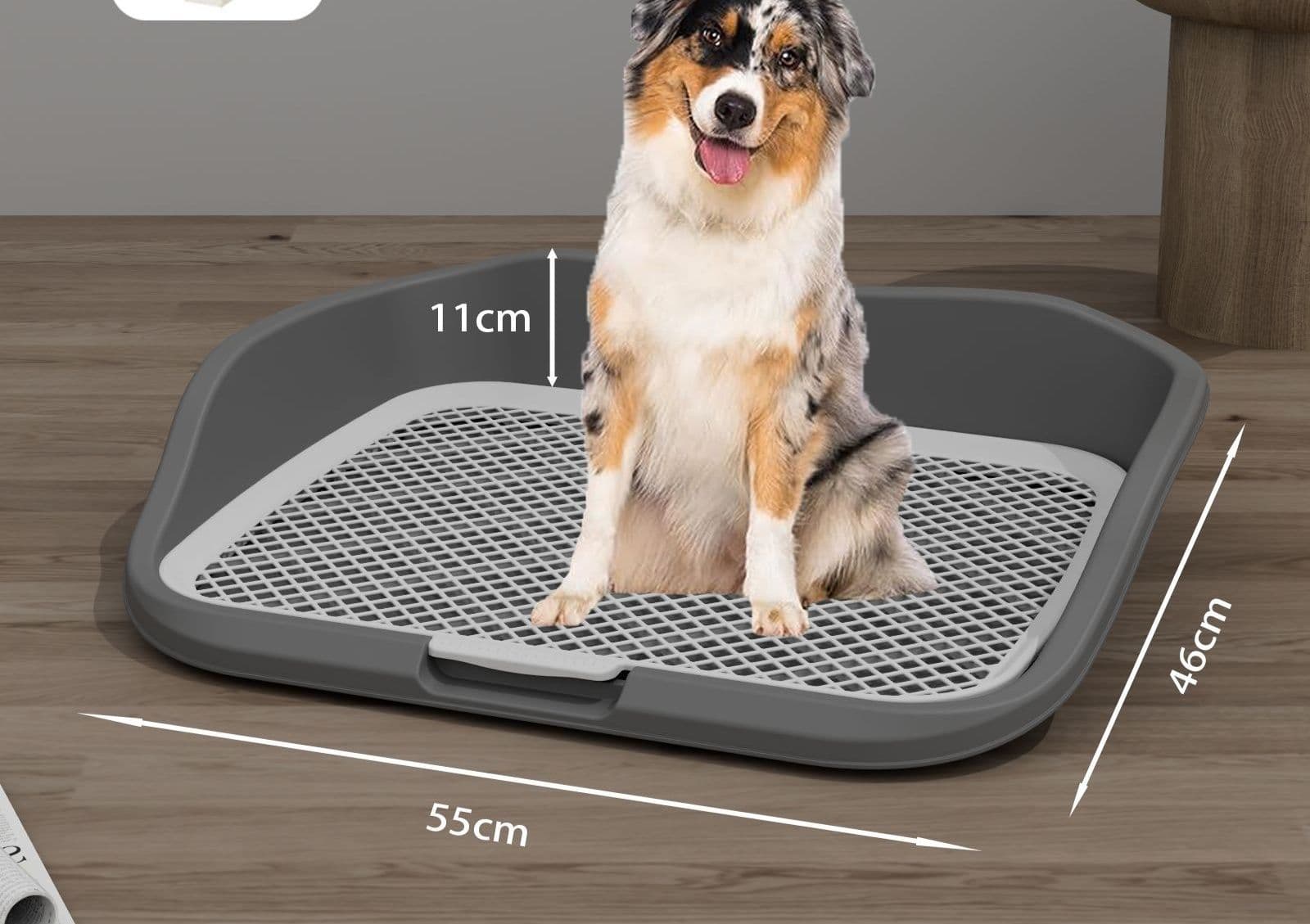 犬トイレ 中型犬対応メッシュ付き壁付き犬トイレトレー