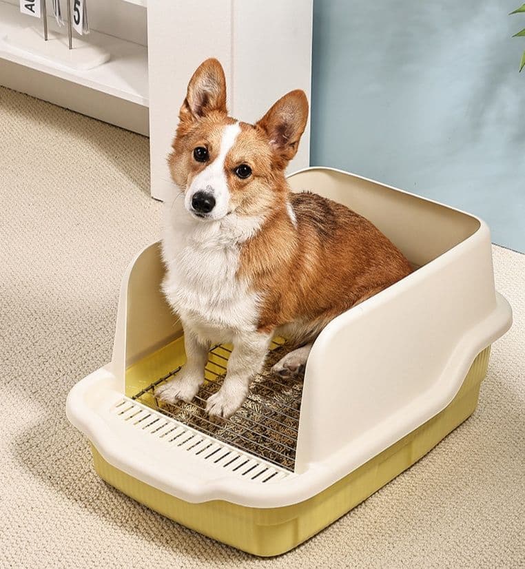 犬トイレ 開放式高囲栅型犬用トイレトレー